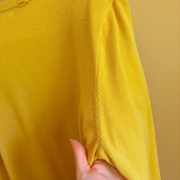 Retrology Crewneck Sweater – Mustard Yellow, Size Large - Picture 7 of 7